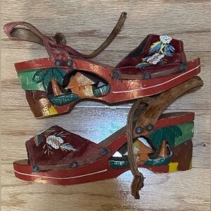 Hand carved women’s sandals